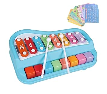 2 in 1 Musical Xylophone and Mini Piano for Kids